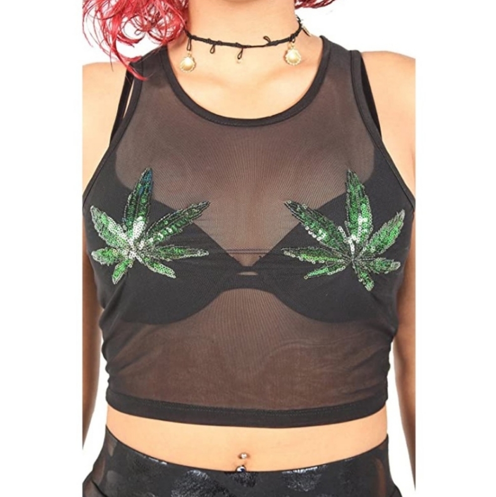 💚 Iron Fist Mary Jane Crop Mesh Tank 💚